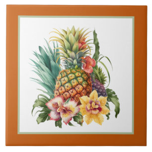 Tropische ananas liefhebbers crafting business hom tegeltje
