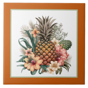 Tropische ananas liefhebbers crafting business hom tegeltje