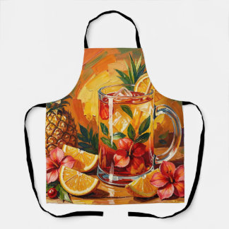 Tropische Ananas Mai Tai Cocktail Schort