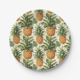 Tropische Ananas Papier Borden Party tafelgerei Papieren Bordje