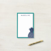tropische ananas post-it® notes (Op bureau)