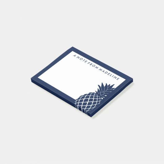 tropische ananas post-it® notes (Schuin)