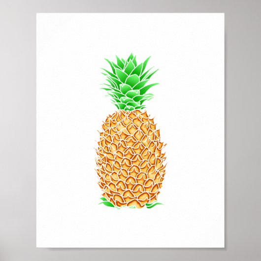 tropische ananas poster (Voorkant)