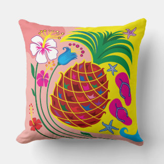 Tropische Ananas Zomer Kussen