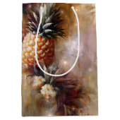 Tropische Ananassen Bruiloft Feest Medium Cadeauzakje (Voorkant)