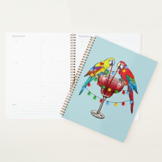 Tropische ara's Drink wijn Planner (Display)