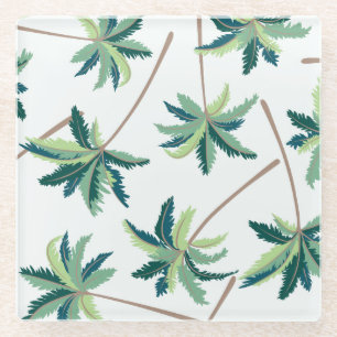 Tropische Australische valstpalm Glazen Onderzetter