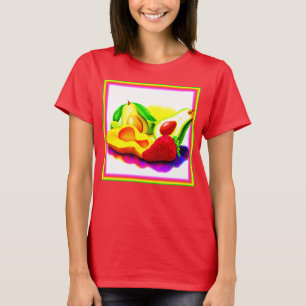 Tropische Avocado, aardbei en Mango. Bestel nu T-shirt