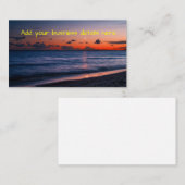 Tropische avondstrand van Fiji Visitekaartje (Voorkant / Achterkant)