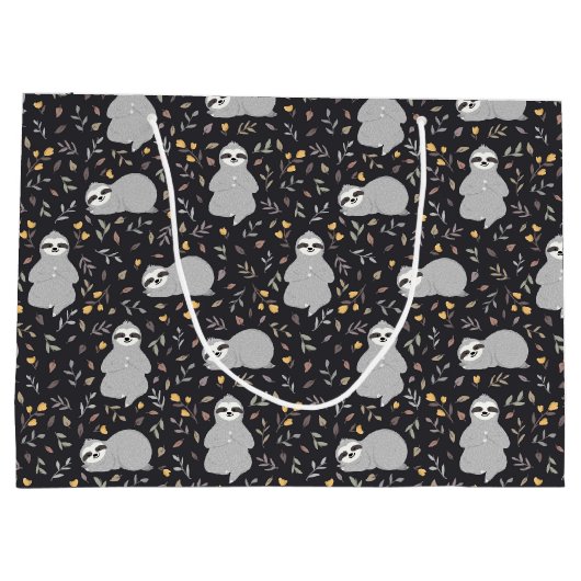 Tropische Baby sleufpatroon Groot Cadeauzakje (Achterkant)