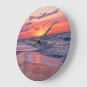 Tropische Bahamas Sunset Paradise Beach Grote Klok (Hoek)