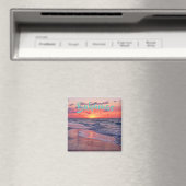 Tropische Bahamas Sunset Paradise Beach Magneet (Insitu (Vaatwasser))