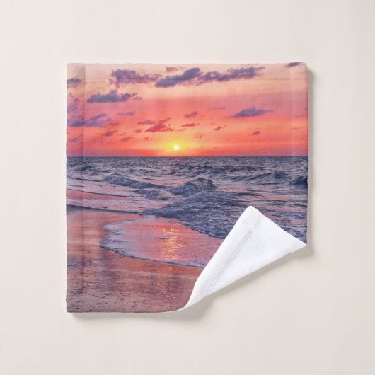 Tropische Bahamas Sunset Paradise Beach Washandje (Wasdoekje)