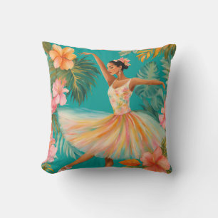 Tropische ballerina VIi kussen