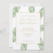 Tropische bananenbladeren kaart (Voorkant)