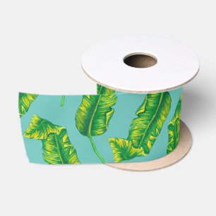Tropische bananenbladeren lint