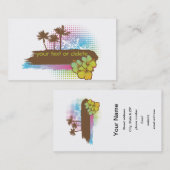 Tropische banner visitekaartje (Voorkant / Achterkant)
