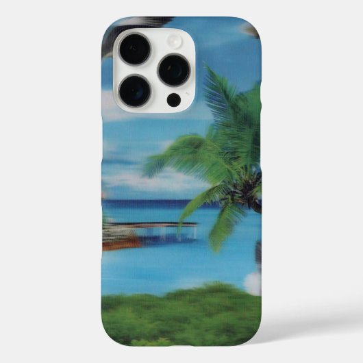 Tropische Beach Scene Art Print Case-Mate iPhone Case (Achterkant)