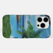 Tropische Beach Scene Art Print Case-Mate iPhone Case (Achterkant (horizontaal))