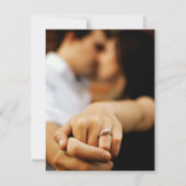 Tropische Beach Weddenfoto Digitaal sparen de Datu Aankondiging (Achterkant)