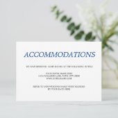 Tropische Beach Wedding Accommodations bestemming Informatiekaartje (Staand voorkant)