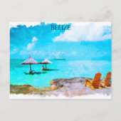 Tropische Belize Beach vakantie Briefkaart (Voorkant)