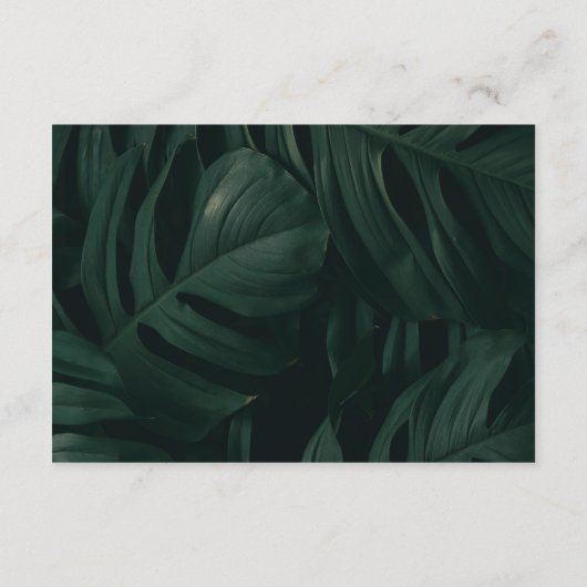 Tropische Bestemming Trouw QR Code Website Informatiekaartje (Achterkant)