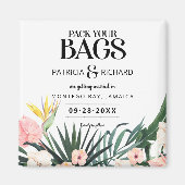 Tropische bestemmingsweddenschap bespaart de datum magneet (Voorkant)