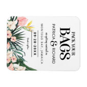 Tropische bestemmingsweddenschap bespaart de datum magneet (Horizontaal)