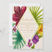 Tropische bestemmingsweddenschap sparen de Datum Kaart (Voorkant)