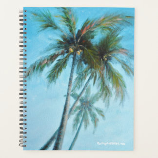 Tropische beukenpalmboomstructuurthema Planner