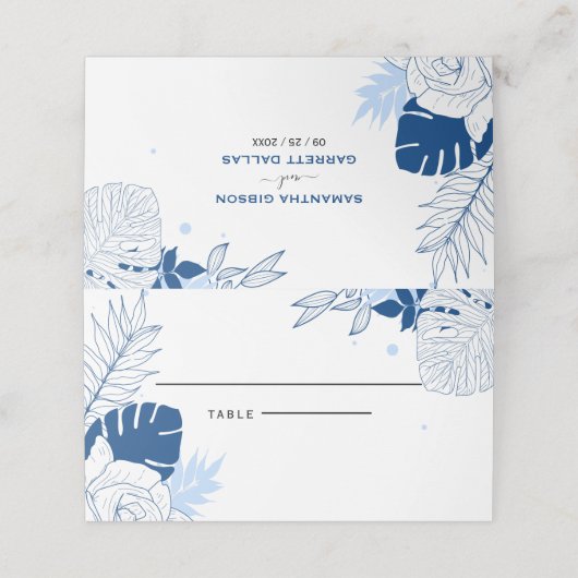 Tropische bladeren (Buitenkant ongevouwen)