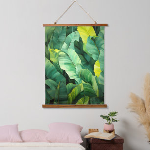 Tropische Bladeren Abstract Botanisch Jungle Natuu Hangend Wandkleed
