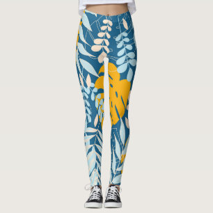 Tropische bladeren: Abstract Oerwoud Leggings