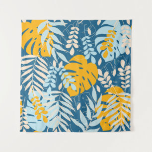 Tropische bladeren: Abstract Oerwoud Wandkleed