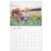 Tropische bladeren bewerkbare jaarfoto kalender (Jan 2026)