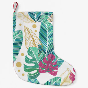 Tropische bladeren. Botanisch naadloos patroon. Vi Kleine Kerstsok