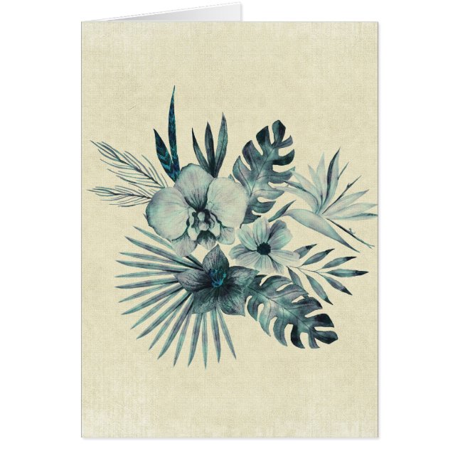 Tropische bladeren bouquet (Voorkant)