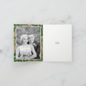 Tropische bladeren bruiloft dank je bedankkaart (Binnen)