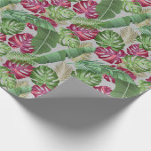 Tropische bladeren cadeaupapier (Hoek)
