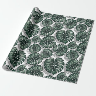 Tropische bladeren cadeaupapier