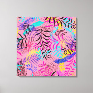 Tropische bladeren canvas afdruk