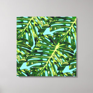 Tropische bladeren Canvas Print