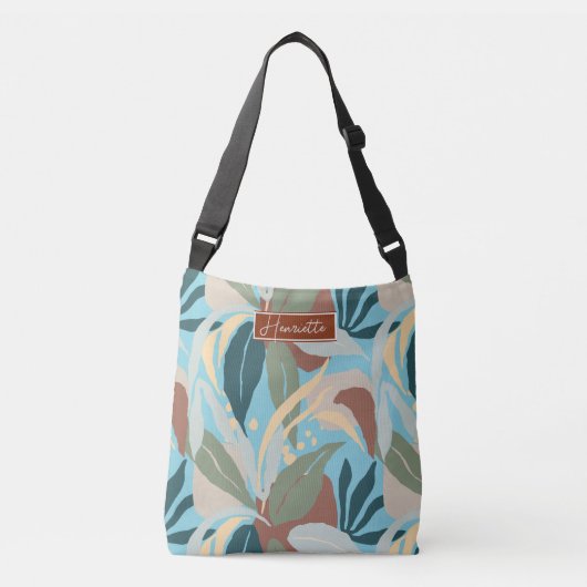 Tropische bladeren Canvas tas (Voorkant)