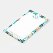 Tropische bladeren collage post-it® notes (Schuin)