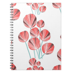 Tropische bladeren: creatief met de hand getekend notitieboek