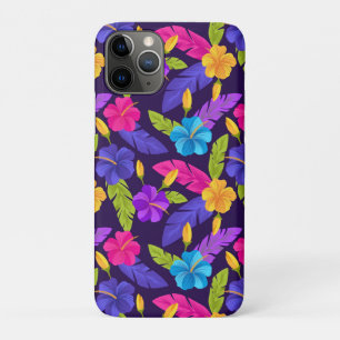 Tropische bladeren en bloemen Patroon-23857 iPhone 11 Pro Hoesje