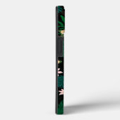 Tropische bladeren en bloemen - zwart patroon Case-Mate iPhone case (Achterkant / Rechts)