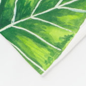 Tropische bladeren fleece deken (Hoek)