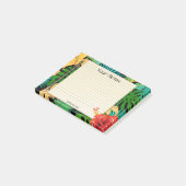 Tropische bladeren Floral Pencil Post-it® Notes (Schuin)
